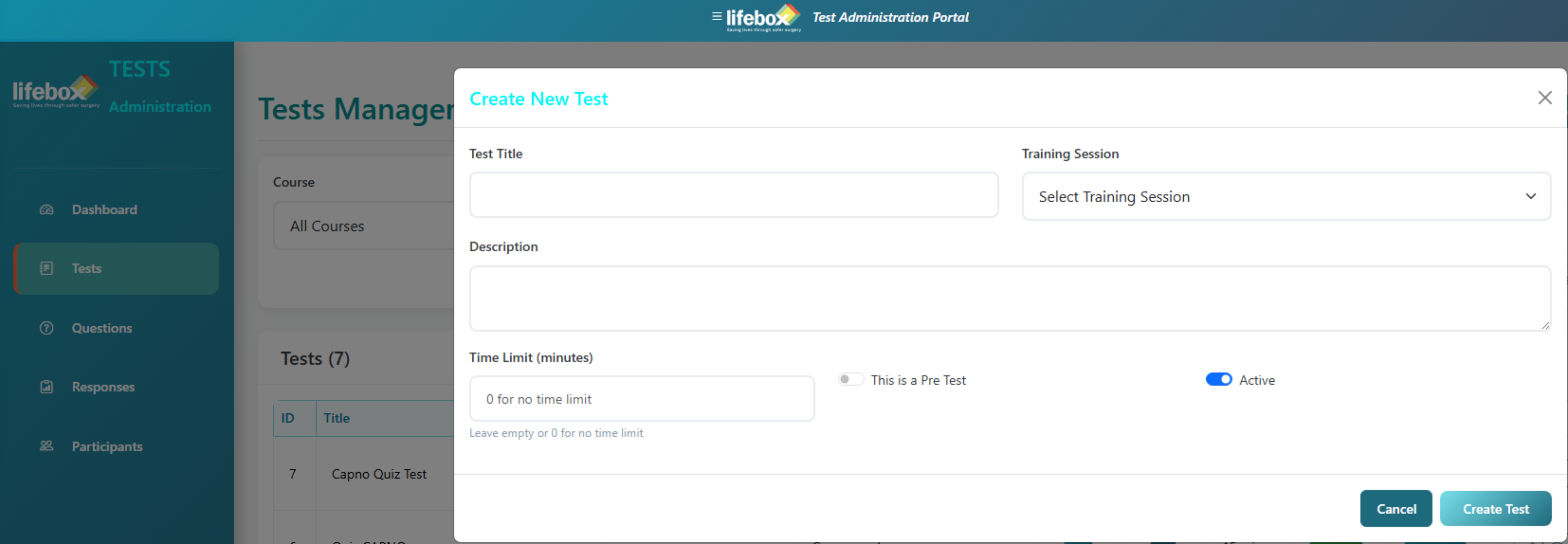training participation add