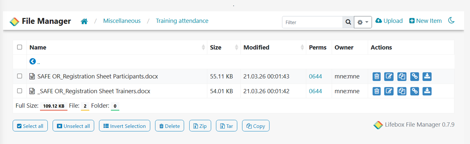Figure - File Manager Menu Location