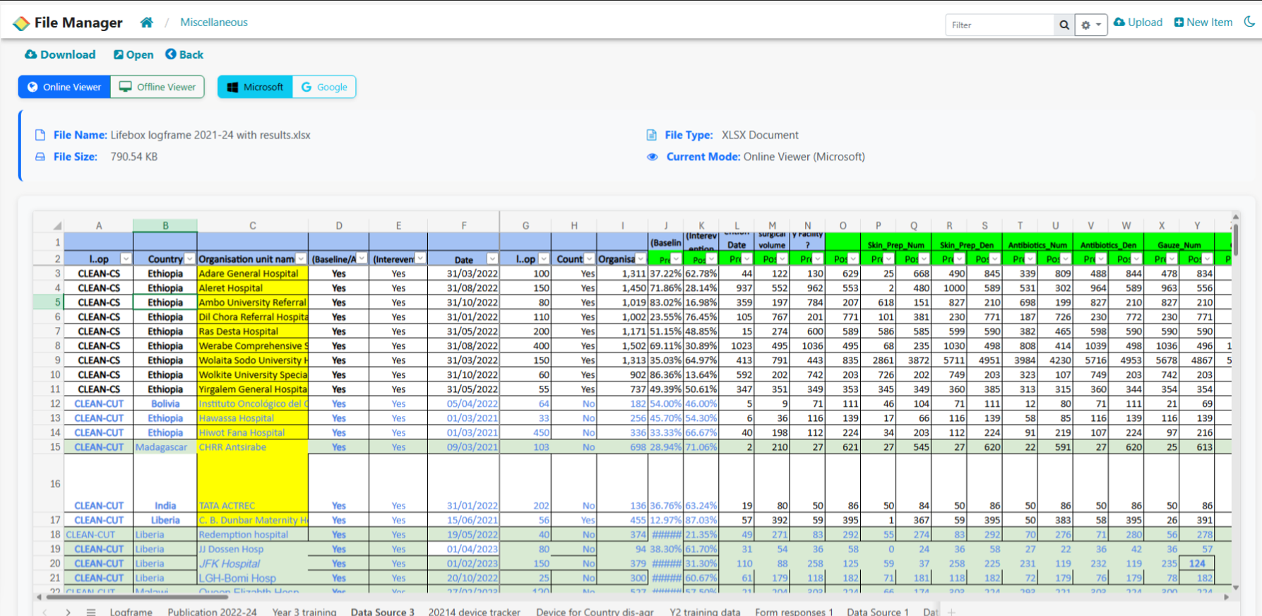 Figure - Example Document Preview