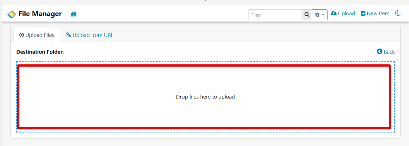 Figure - File Upload Area