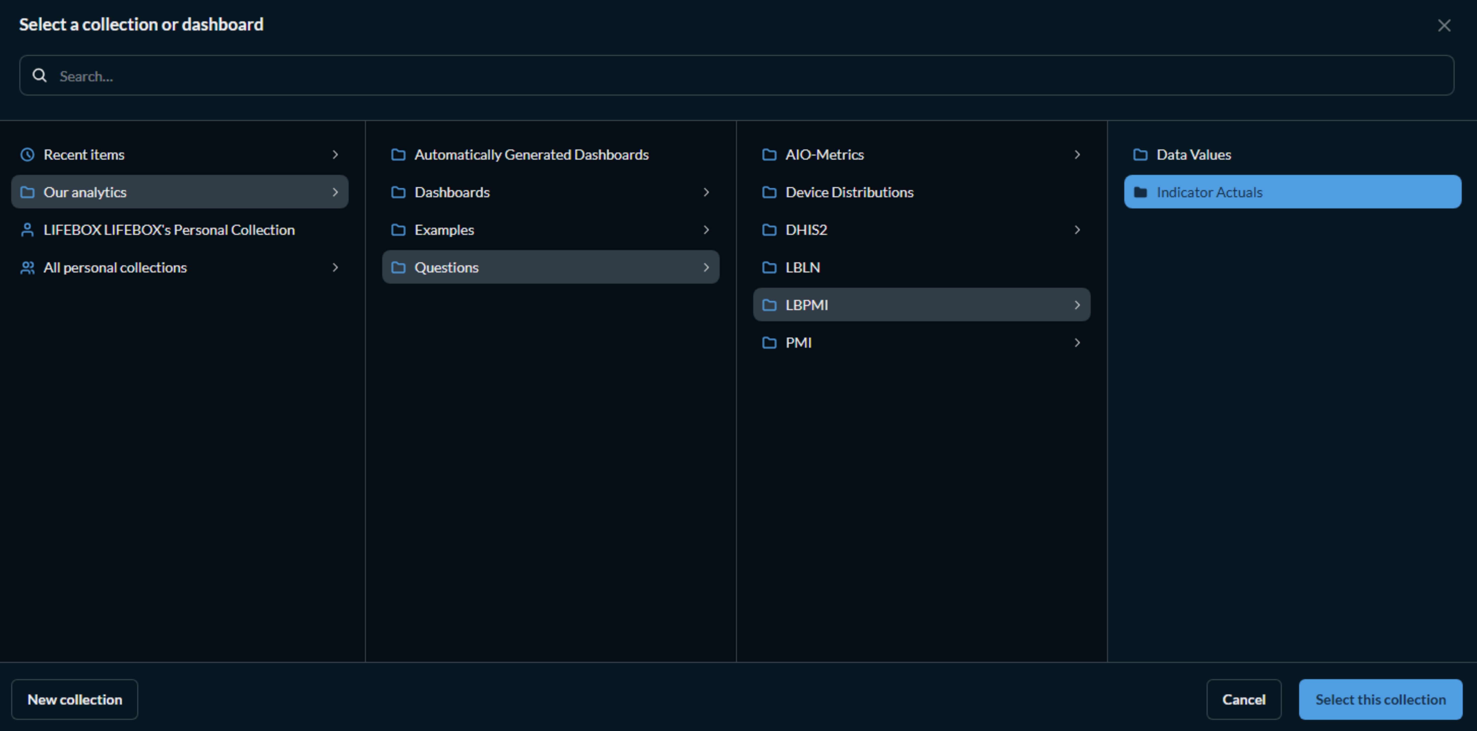 metabase_organizing_selecting_questions_collections