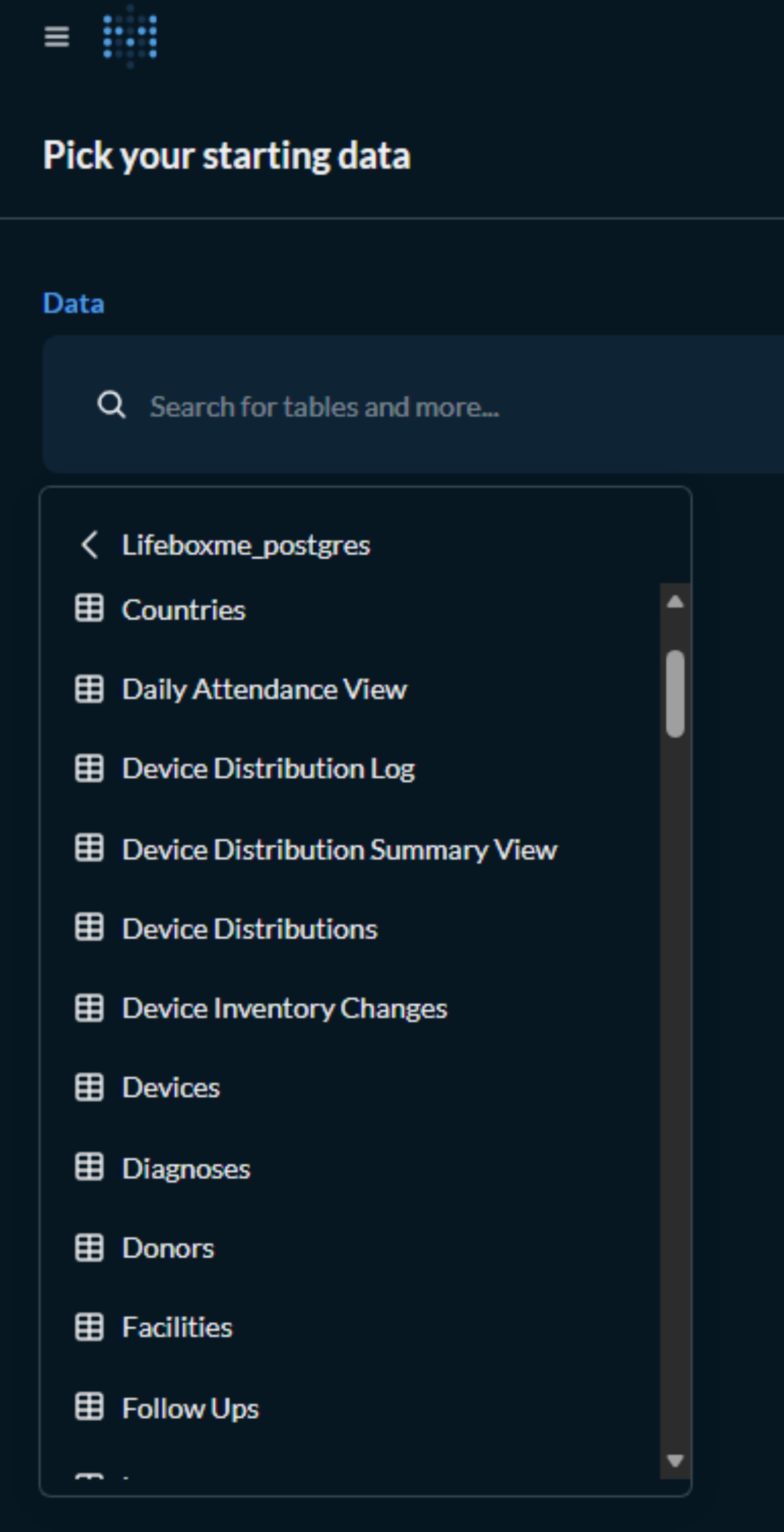 metabase_pick_starting_data